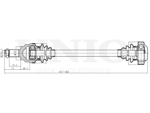 Rear left/right drive shaft assembly photo