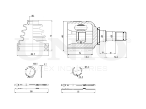 Left inner CV joint photo