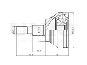Outer CV joint photo