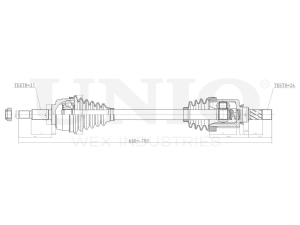 Привод в сборе передний левый  photo