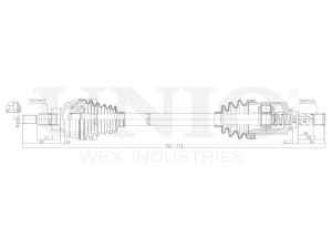 Front left drive shaft assembly photo