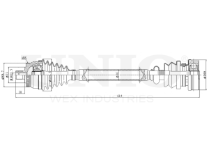 Front left drive shaft assembly photo