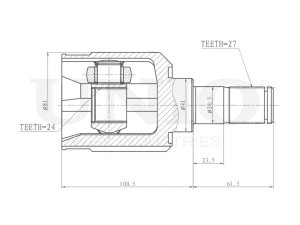 Left inner CV joint photo