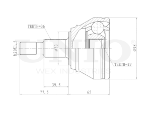Outer CV joint photo
