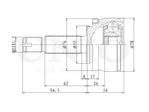 Outer CV joint photo