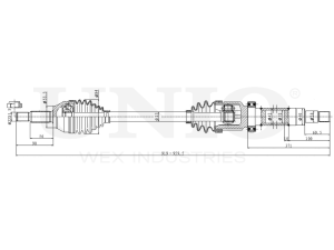 Front right drive shaft assembly photo