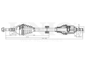 Front right drive shaft assembly photo