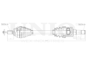 Front left drive shaft assembly photo