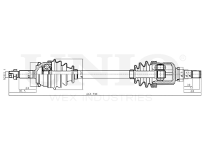 Front left drive shaft assembly photo