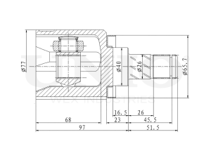 Left inner CV joint photo