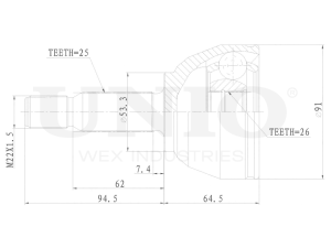 Outer CV joint photo