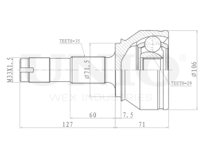 ШРУС внешний photo