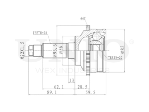 ШРУС внешний photo