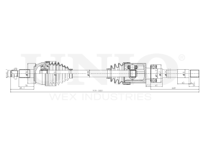 Front right drive shaft assembly photo