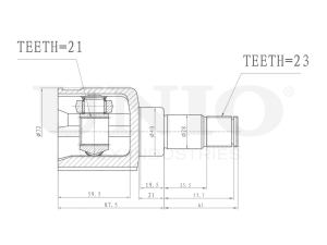 Left inner CV joint photo