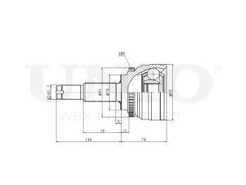 picture of Outer CV joint from UNIO