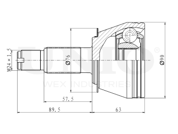 picture of Outer CV joint from UNIO