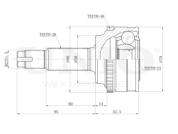 picture of Outer CV joint from UNIO
