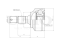 Outer CV joint thumb