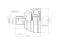 Outer CV joint thumb