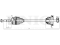 Front left drive shaft assembly thumb