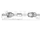 Front right drive shaft assembly thumb
