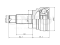 Outer CV joint thumb