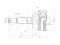 Outer CV joint thumb