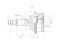Outer CV joint thumb