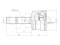 Outer CV joint thumb