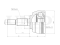 Outer CV joint thumb