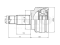 Outer CV joint thumb