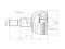 Outer CV joint thumb