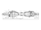 Front left drive shaft assembly thumb