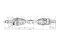 Front right drive shaft assembly thumb