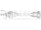 Front left drive shaft assembly thumb