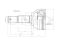 Outer CV joint thumb
