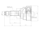 Outer CV joint thumb