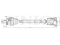 Front right drive shaft assembly thumb