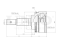 Outer CV joint thumb