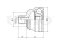 Outer CV joint thumb