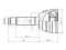 Outer CV joint thumb