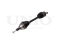 Front left drive shaft assembly thumb