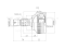 Outer CV joint thumb