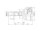 Outer CV joint thumb