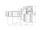Outer CV joint thumb