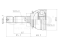 Outer CV joint thumb