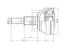 Outer CV joint thumb