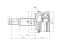 Outer CV joint thumb