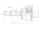 Outer CV joint thumb